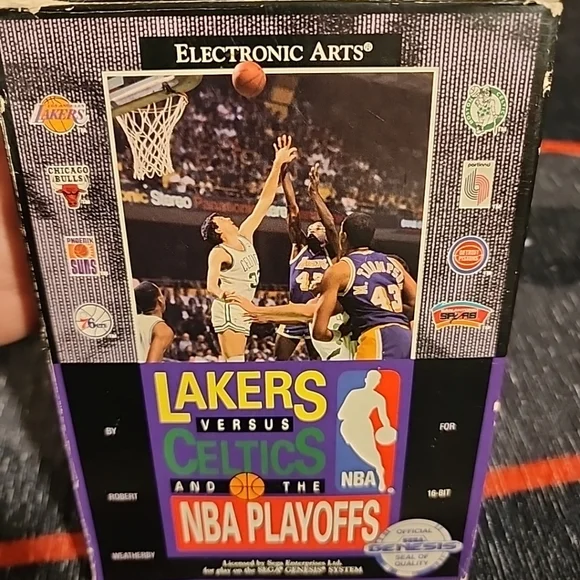 LAKERS VERSUS CELTICS AND NBA PLAYOFFS SEGA GENESIS GAME
